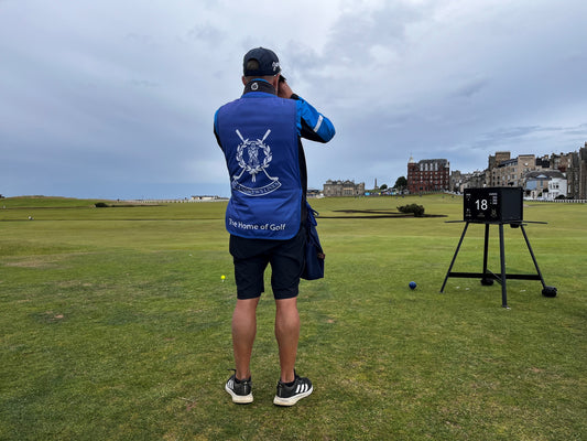 Caddying at the Old Course, St Andrews