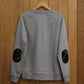 Prestwick Pure Organic Cotton Fleece Sweater: Light Grey