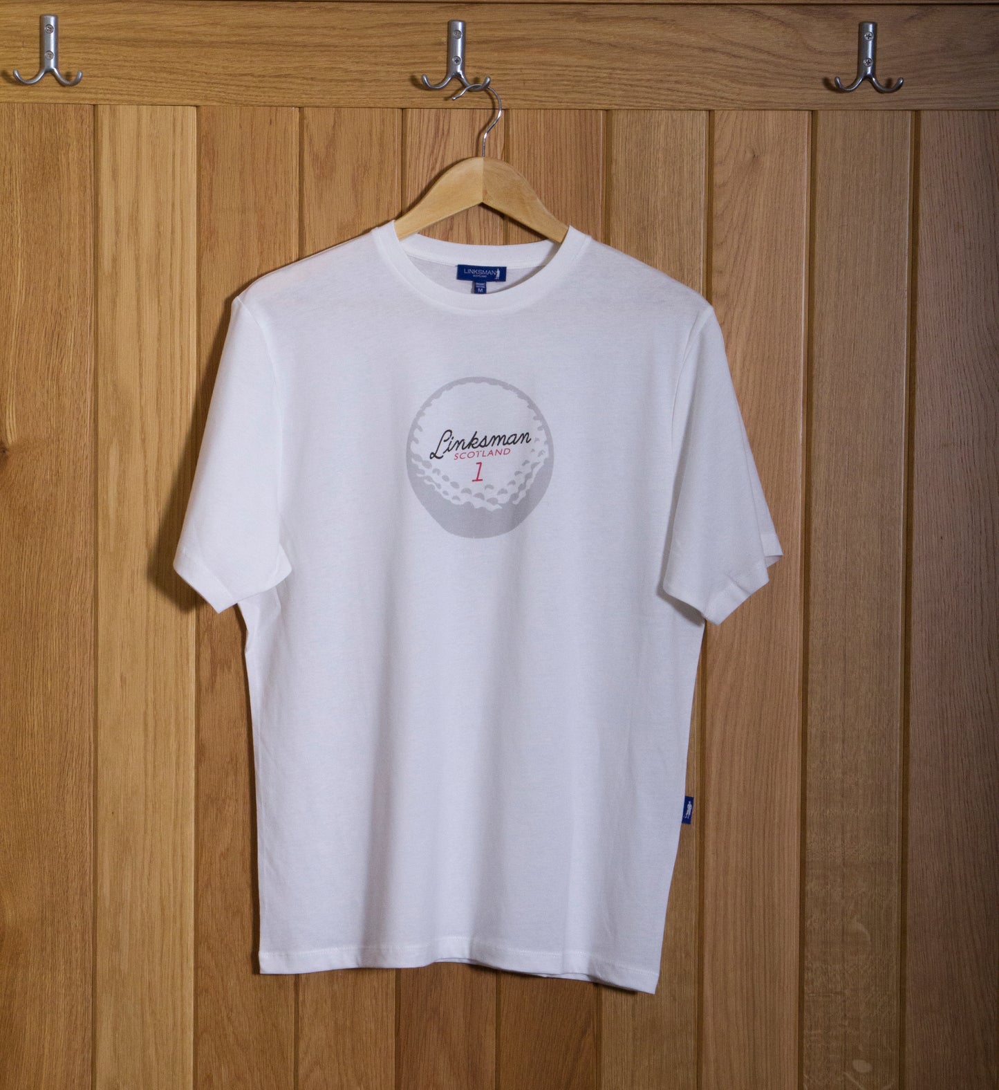 Linksman Ball Pure Organic Cotton Tee: White