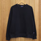 Prestwick Pure Organic Cotton Fleece Sweater: Navy