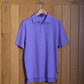 Gullane Pima Cotton Pencil Stripe Polo Shirt: Mauve & White