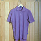 Dornoch Pima Cotton Medium Polo Stripe Shirt: Navy & Pink