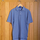 Dornoch Pima Cotton Medium Stripe Polo Shirt: Navy & White