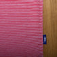Panmure Pima Cotton Narrow Stripe Polo Shirt: Red & White