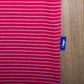 Gullane Pima Cotton Pencil Polo Stripe Shirt: Red & White